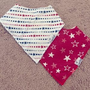 Copper Pearl 4th of July Baby Bandana Bibs